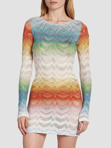 Missoni Women's Long-Sleeve Cover-Up Dress | Thumbnail 3