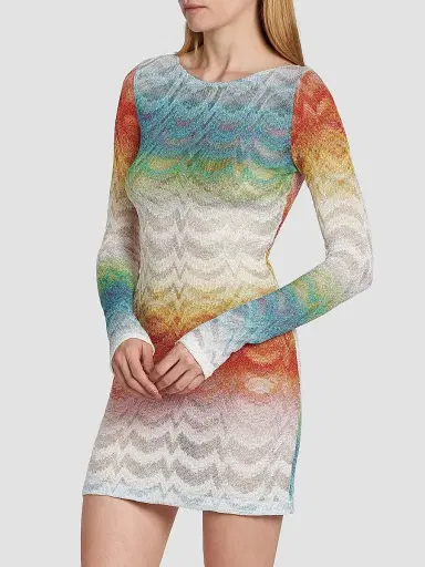 Missoni Women's Long-Sleeve Cover-Up Dress | Thumbnail 4