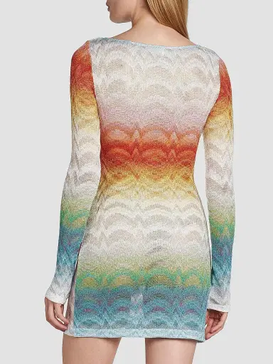 Missoni Women's Long-Sleeve Cover-Up Dress | Thumbnail 5