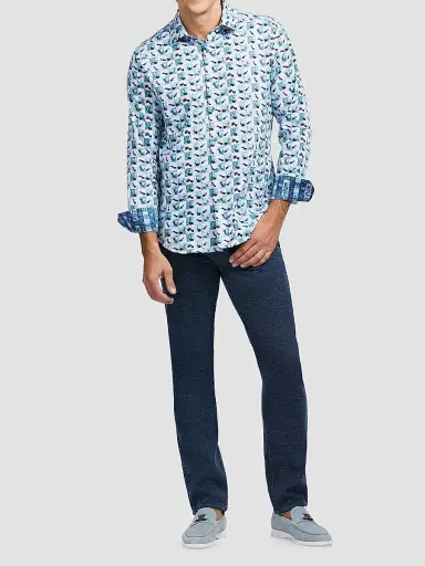 Robert Graham Men's Toasted Checkered Long-Sleeve Button-Front Shirt | Thumbnail 2