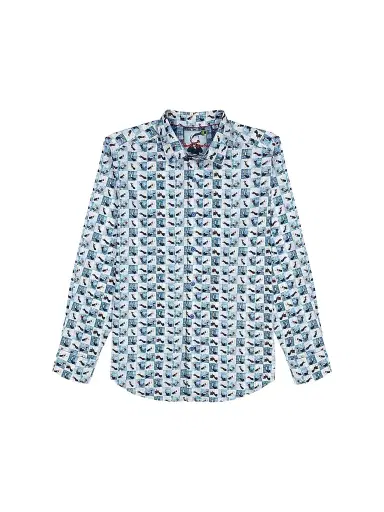 Robert Graham Men's Toasted Checkered Long-Sleeve Button-Front Shirt | Thumbnail 1