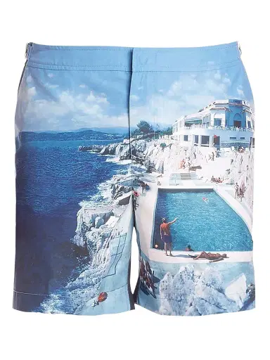 Orlebar Brown Men's Bulldog Photographic Swim Trunks | Thumbnail 1