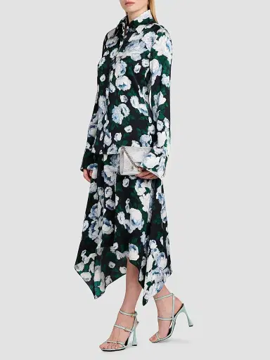 Stella McCartney Women's Bunch Of Roses Handkerchief Midi-Skirt | Thumbnail 2