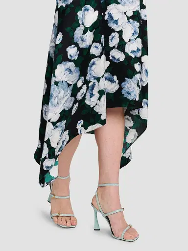 Stella McCartney Women's Bunch Of Roses Handkerchief Midi-Skirt | Thumbnail 6