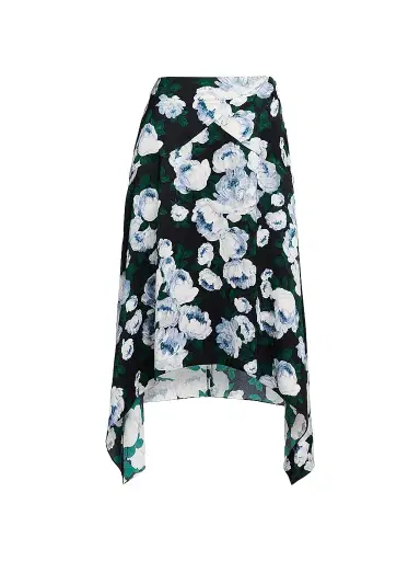Stella McCartney Women's Bunch Of Roses Handkerchief Midi-Skirt | Thumbnail 1
