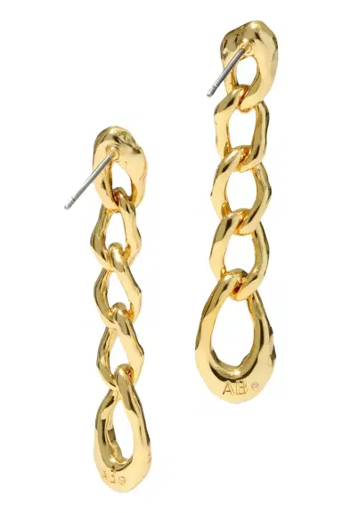 ALEXIS BITTAR Crystal Solanales Chain Link Drop Earrings | Thumbnail 3