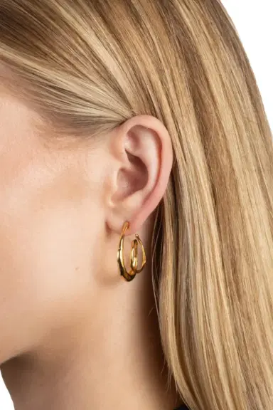 ALEXIS BITTAR Molten Spiral Hoop Earrings | Thumbnail 2