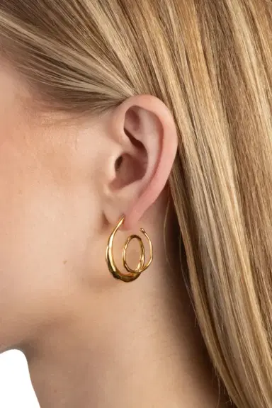 ALEXIS BITTAR Molten Spiral Hoop Earrings | Thumbnail 3