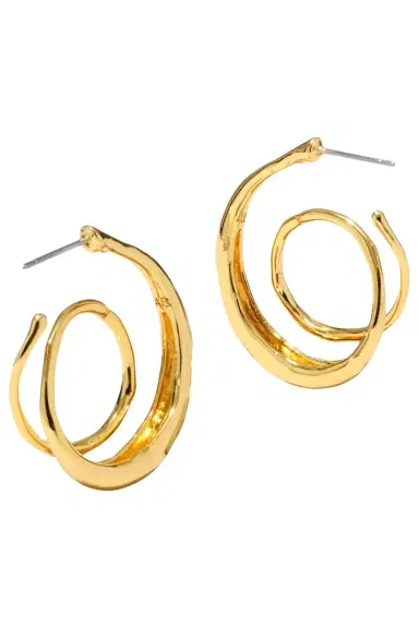 ALEXIS BITTAR Molten Spiral Hoop Earrings | Thumbnail 4