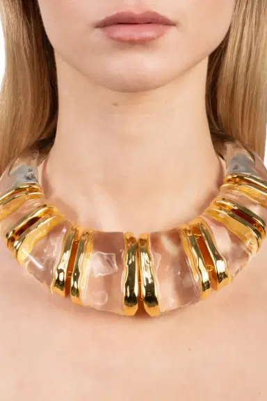ALEXIS BITTAR Lucite Segmented Bib Necklace | Thumbnail 2