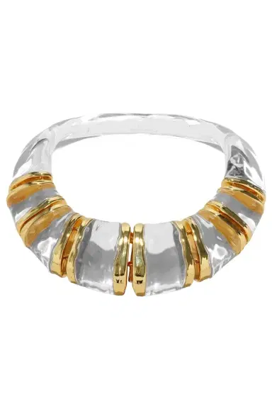 ALEXIS BITTAR Lucite Segmented Bib Necklace | Thumbnail 1
