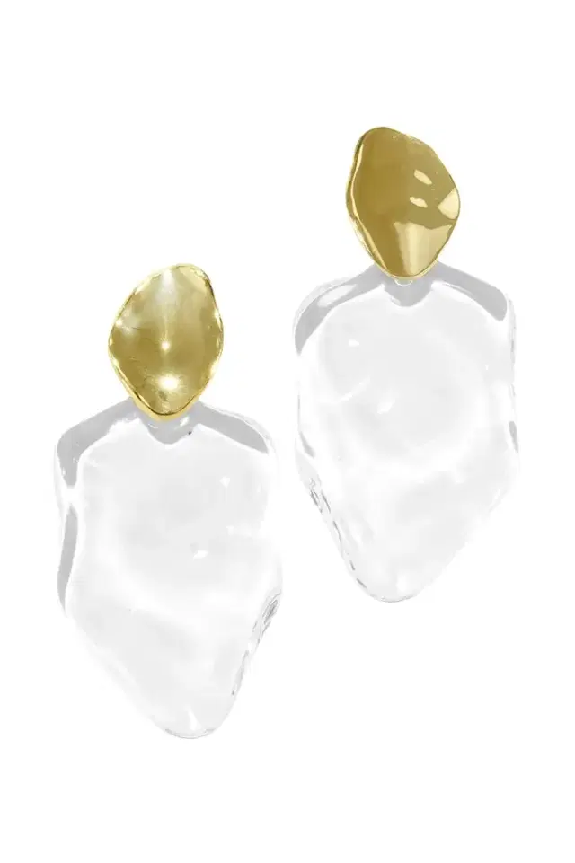 Lucite Petal Drop Earrings