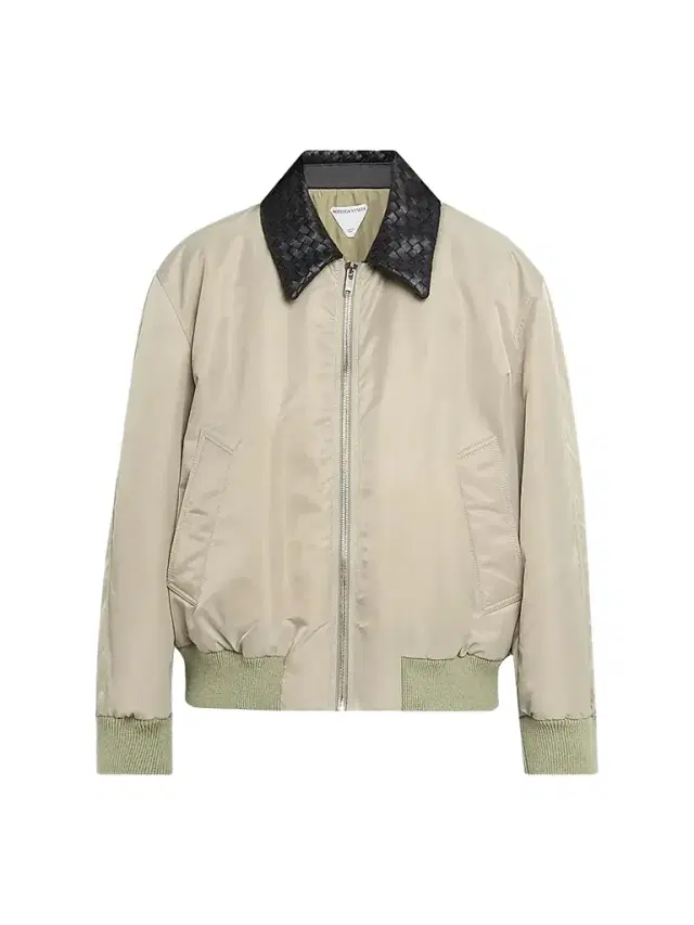 Women's Intercciato Leather Collar Jacket