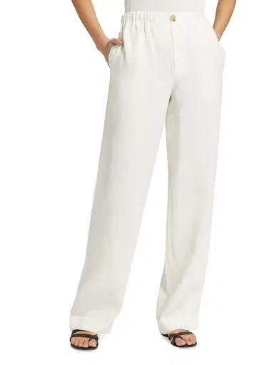 Vince Women's Utility Hemp Straight-Leg Pants | Thumbnail 3
