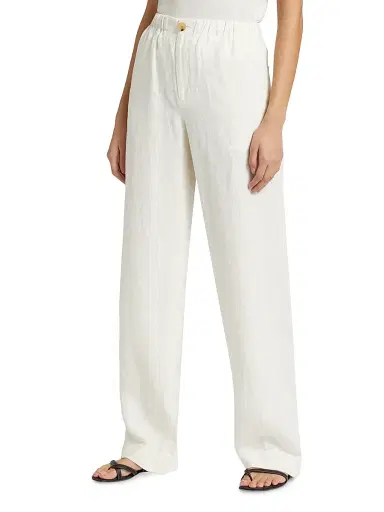 Vince Women's Utility Hemp Straight-Leg Pants | Thumbnail 4