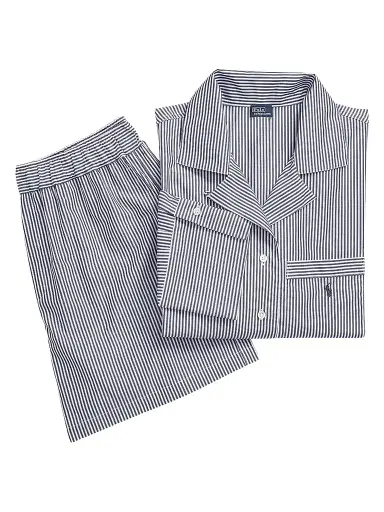 Polo Ralph Lauren Women's Striped Cotton Short Pajamas | Thumbnail 1