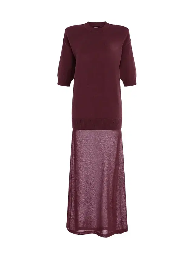 SEROYA Women's Arwen Mixed-Media Maxi Dress