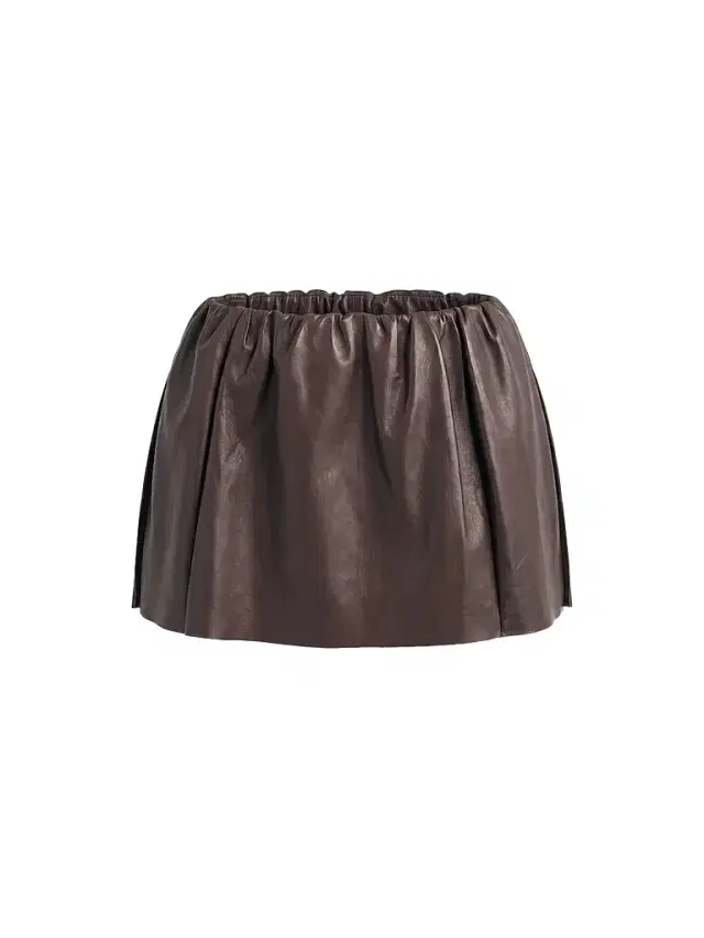 SEROYA Women's Kaitlin Leather Mini Skirt