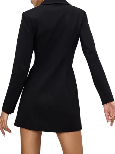 GOOD AMERICAN Women's Ponte Embellished Executive Blazer Minidress | Thumbnail 7