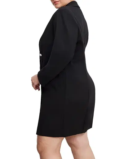 GOOD AMERICAN Women's Ponte Embellished Executive Blazer Minidress | Thumbnail 10