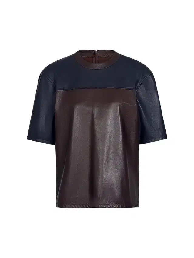 TWP Women's Two-Tone Leather T-Shirt