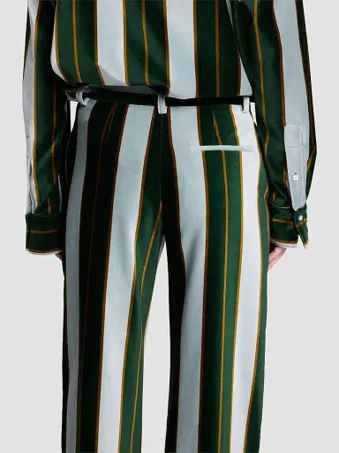 TWP Women's Isla Striped Cotton Wide-Leg Pants | Thumbnail 6 TWP Women's Isla Striped Cotton Wide-Leg Pants | Thumbnail 6