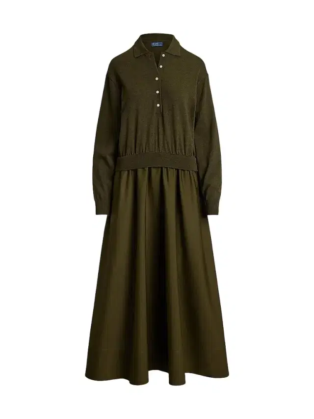 Polo Ralph Lauren Women's Hybrid Knit Polo Midi Dress
