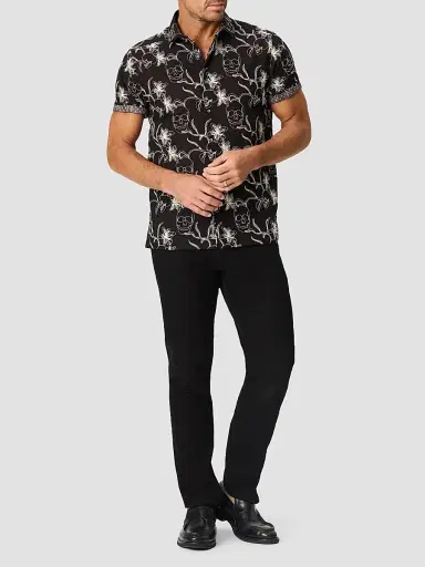 Robert Graham Men's Emden Skull-Schiffli Cotton-Blend Shirt | Thumbnail 2
