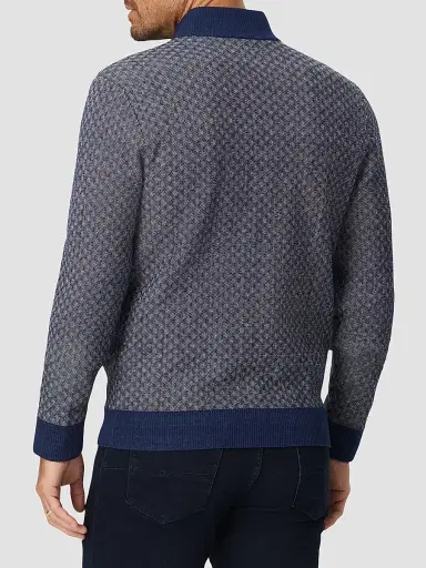 Robert Graham Men's Loreto Jacquard Zip-Front Sweater | Thumbnail 3