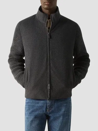 Zegna Men's Oasi Cashmere Full Zip Cardigan | Thumbnail 3
