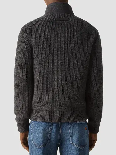 Zegna Men's Oasi Cashmere Full Zip Cardigan | Thumbnail 4