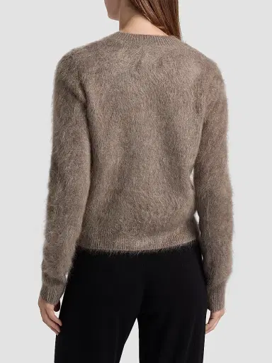 Lisa Yang Women's Azalea Brushed Cashmere Cardigan | Thumbnail 5