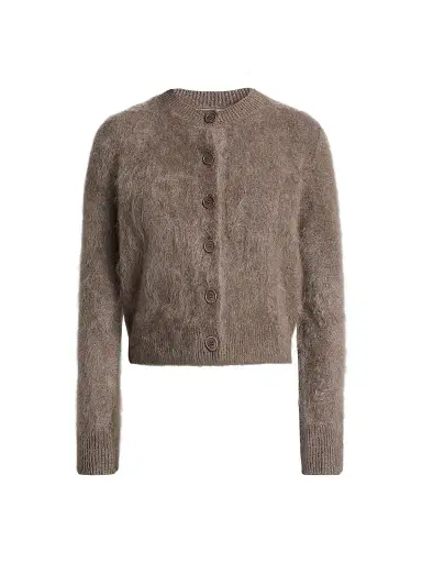 Lisa Yang Women's Azalea Brushed Cashmere Cardigan | Thumbnail 1