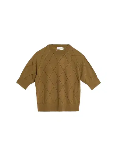 Dries Van Noten Women's Tuan Geometric Wool Top | Thumbnail 1