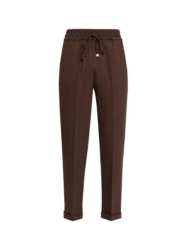 Kiton Women's Stretch Wool Jogger Trousers