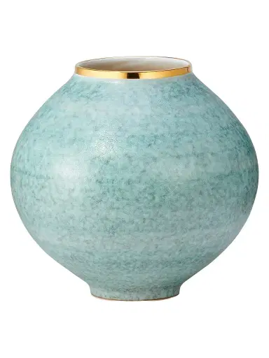 AERIN Calinda 18K Goldplated Ceramic Moon Vase | Thumbnail 1