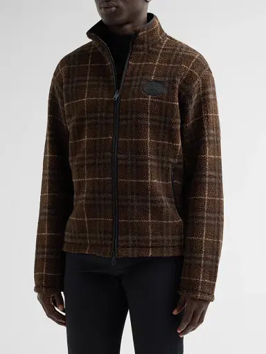 Burberry Men's Fairfax Check Funnel Neck Jacket | Thumbnail 4 Burberry Men's Fairfax Check Funnel Neck Jacket | Thumbnail 4