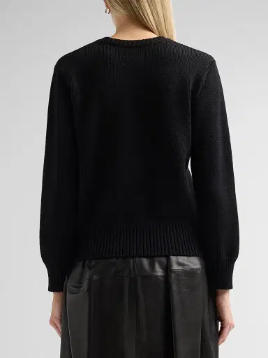 TOTEME Women's Wool-Cotton Sweater | Thumbnail 3