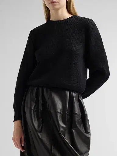 TOTEME Women's Wool-Cotton Sweater | Thumbnail 4