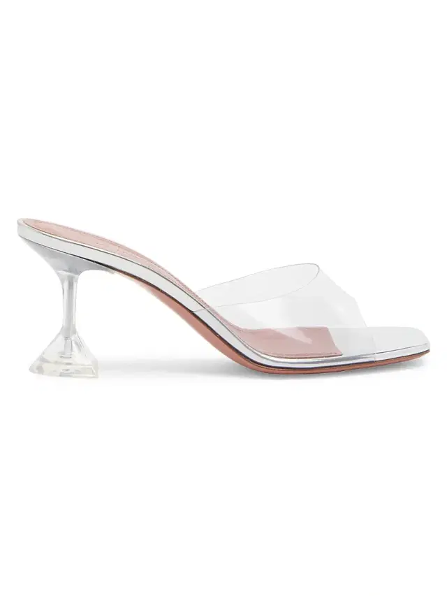 Amina Muaddi Women's Lupita 70MM Transparent Mules