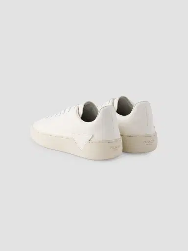 Prada Men's Court Leather Sneakers | Thumbnail 3