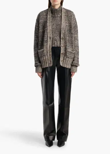 Khaite Maura Cardigan In Sepia And Black Multi | Thumbnail 2