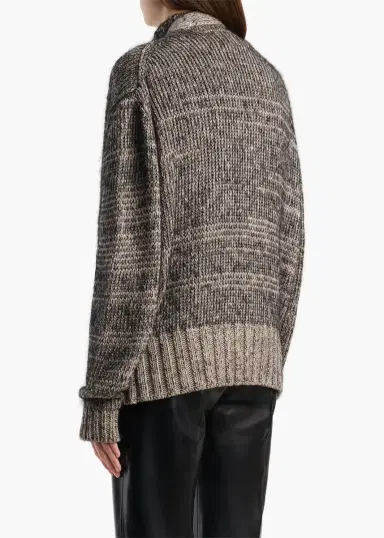 Khaite Maura Cardigan In Sepia And Black Multi | Thumbnail 5