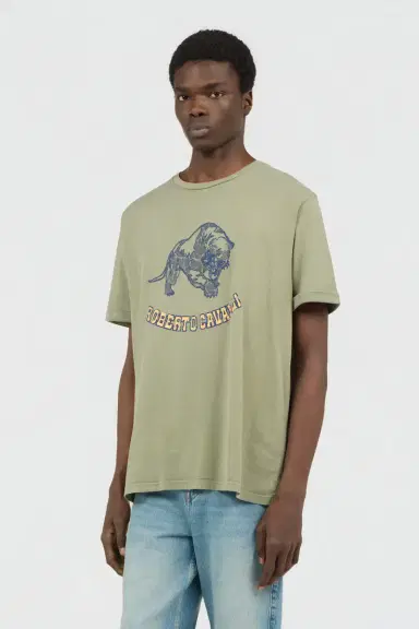 Roberto Cavalli Sage T-Shirt | Thumbnail 2 Roberto Cavalli Sage T-Shirt | Thumbnail 2