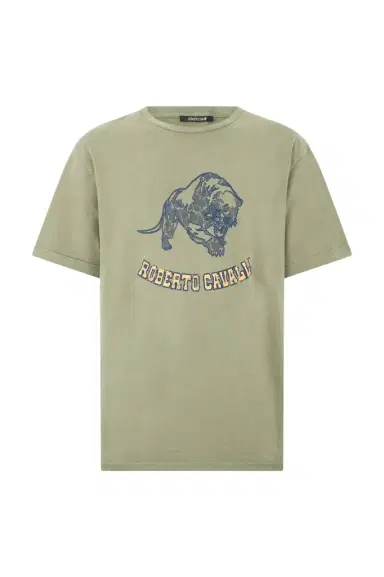 Roberto Cavalli Sage T-Shirt | Thumbnail 1 Roberto Cavalli Sage T-Shirt | Thumbnail 1