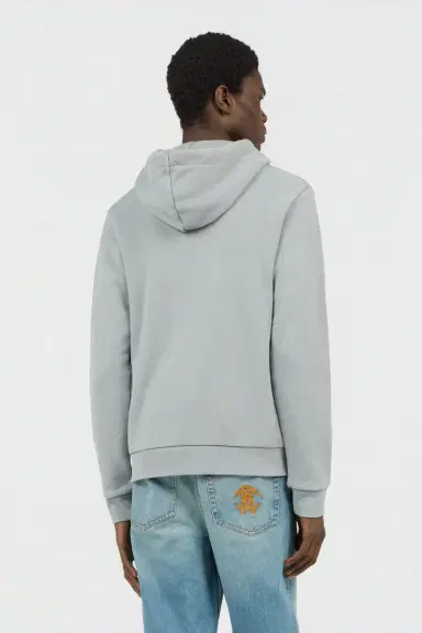 Roberto Cavalli Grey Sweatshirt with Printed Roses | Thumbnail 3