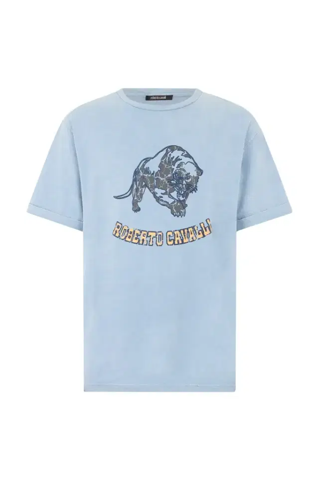 Roberto Cavalli Light Blue T-Shirt