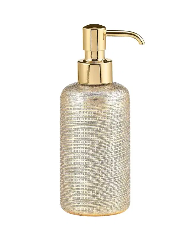 Labrazel Woven Metallic Pump Dispenser with Golden Polished Top