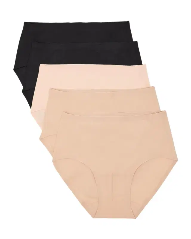 5-Pack Soft-Stretch Hipster Briefs