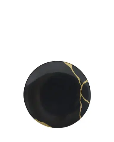 Bernardaud Kintsugi Charbon Coupe Salad Plate, 8.3" | Thumbnail 2